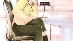 Winter headphones illustrations