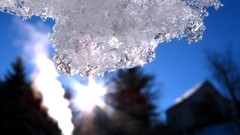 Winter ice depth of field