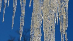 Winter ice icicles