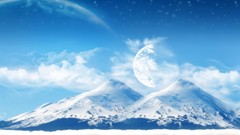 Winter ice planets outer space