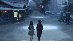 Winter makoto shinkai scenic