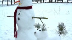 Winter means snow Snowmen