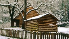 Winter Mountains cabin national park Tennessee