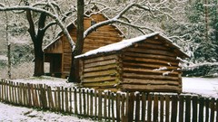 Winter Mountains cabin national park Tennessee
