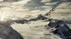 Winter Mountains Desktopography