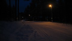 Winter night lanterns