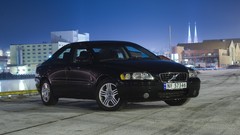 Winter night Norway long exposure Volvo S60 Skien