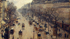 Winter Paris France morning paintings impressionism Camille 