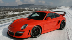 Winter Porsche cars vehicles