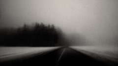 Winter roads monochrome grayscale winter roads