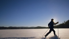 Winter scenes snow man