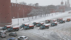 Winter season snow red