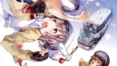 Winter signs Anime snowdrops hats Jewelry bus gloves scarfs 