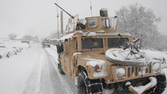 Winter snow Afghanistan US