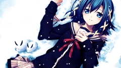 Winter snow blue eyes