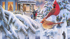 Winter snow Christmas