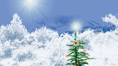 Winter snow Christmas Trees