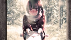 Winter snow cold short