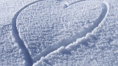 Winter snow Hearts