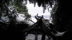 Winter snow machine gun