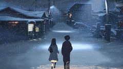 Winter snow Makoto Shinkai