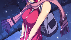 Winter snow stockings blue