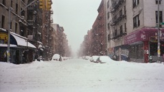 Winter snow streets