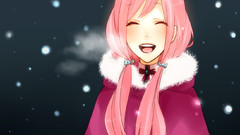 Winter snow vocaloid megurine