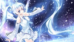 Winter snow wings Trees