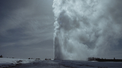 Winter snow Wyoming yellowstone