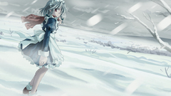 Winter touhou maids izayoi