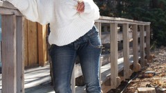 Winter white denise milani sweaters