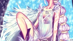 Winter white dress League of Legends Soraka