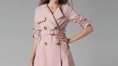 Winter woman brunettes models Simple Background