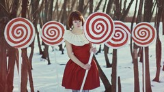 Winter woman Candies