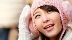 Winter woman China asians models Korean Bang Eun Young