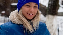 Winter woman models Katy N