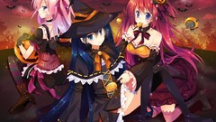 Witch Halloween thigh highs