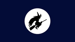 Witch minimalistic artwork Simple Background