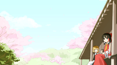 Witch touhou shrine miko