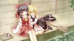 Witches hakurei reimu touhou kirisame marisa miko detached 