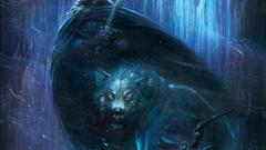 Wolf blue warrior rain