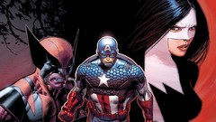 Wolverine captain america artwork marvel comics