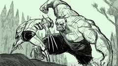 Wolverine comics artwork marvel comics Hulk (comic character)