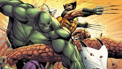 Wolverine comics battles Hulk (comic character) Thing (Ben 