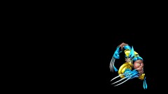 wolverine comics black background Minimalism claws X-Men