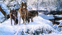 Wolves artwork Richard Luce