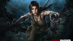 Wolves fan art tomb raider lara croft