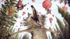 Wolves funny artwork