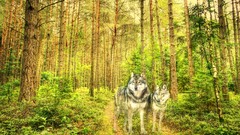 Wolves HDR Photography
